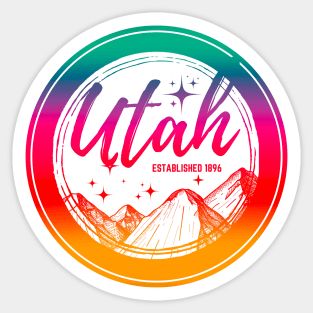 Utah Mountains Sticker